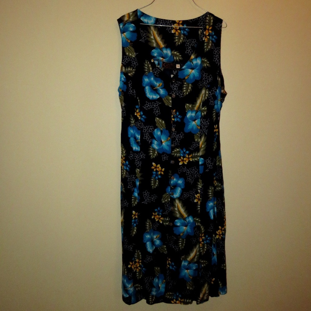 Tiki Palm Hawaiian Dress XL